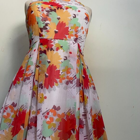 Multicolor Floral Sleeveless Dress - Picture 11 of 13